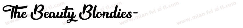 The Beauty Blondies字体转换